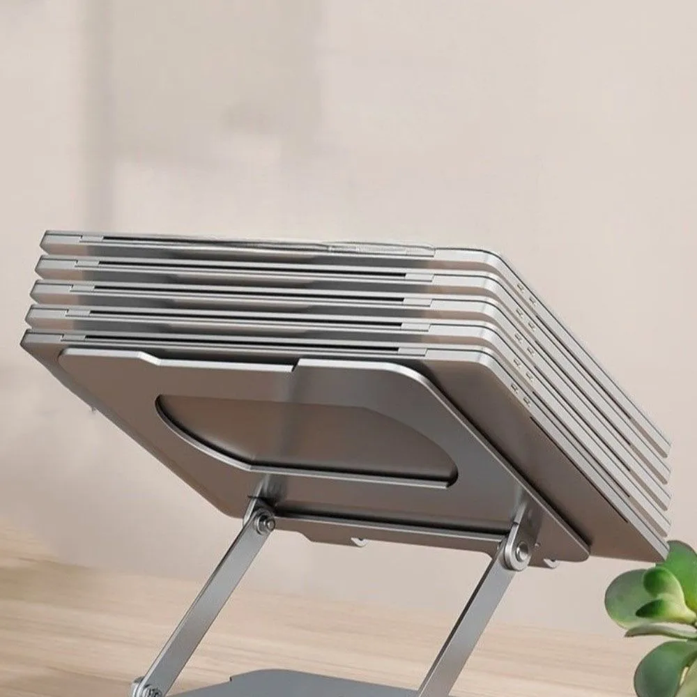 

360° Rotation Rotatable Laptop Stand Heat Dissipation Multi Angle Laptop Holder Anti Slip Foldable Laptop Metal Bracket