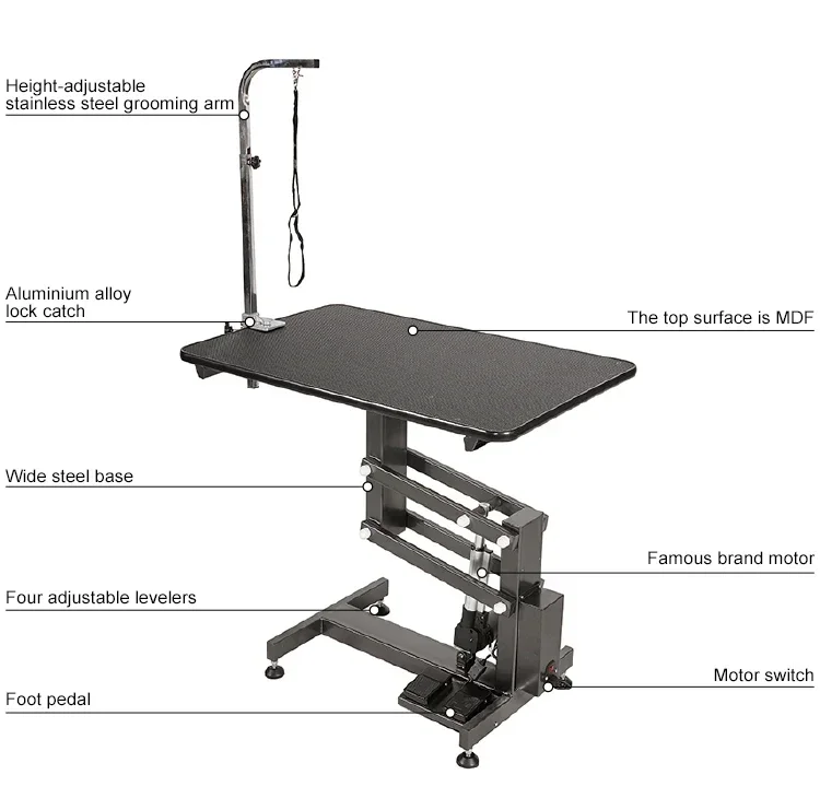 Pet Products Classic Z Lifting Grooming Table by Electric Motor Economy Grooming Table Carton Sustainable Accept Customized Logo