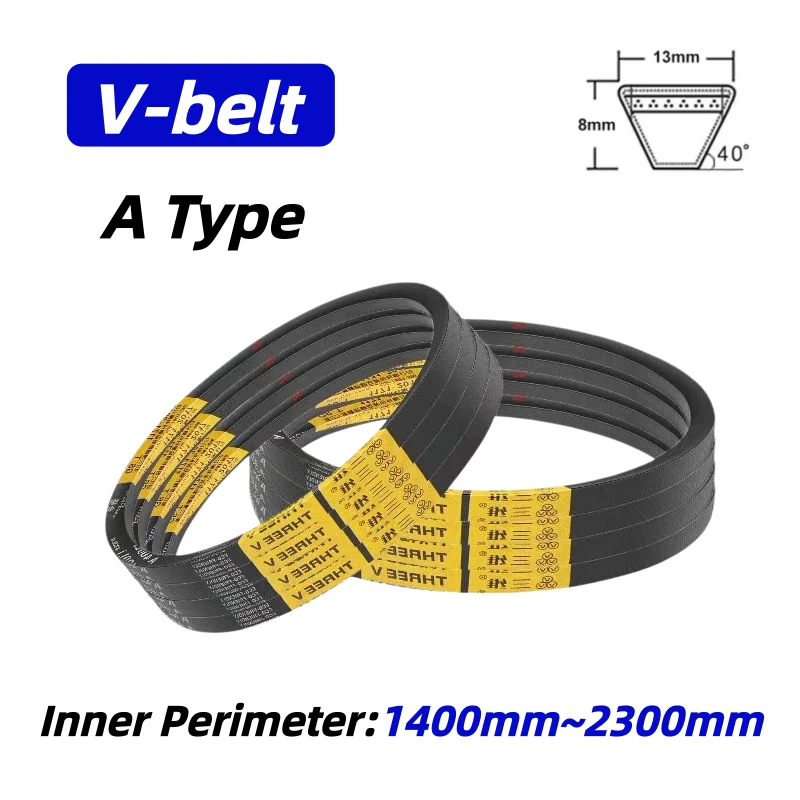 Rubber V Belt Type A Conveyor Belt Power Transmission Strap Industrial Drive V-Belt 1400mm-2300mm