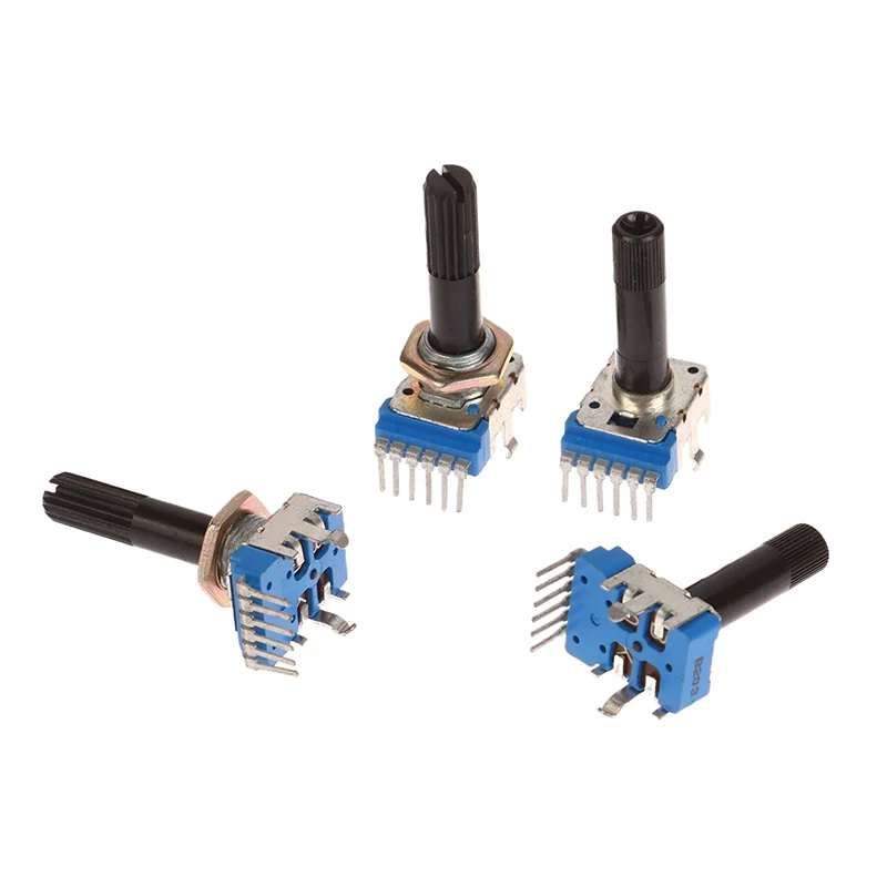 2pcs RK12 Type Double B20K B50K Electronic Organ Speaker Audio Volume Adjustment Potentiometer 6 Pin