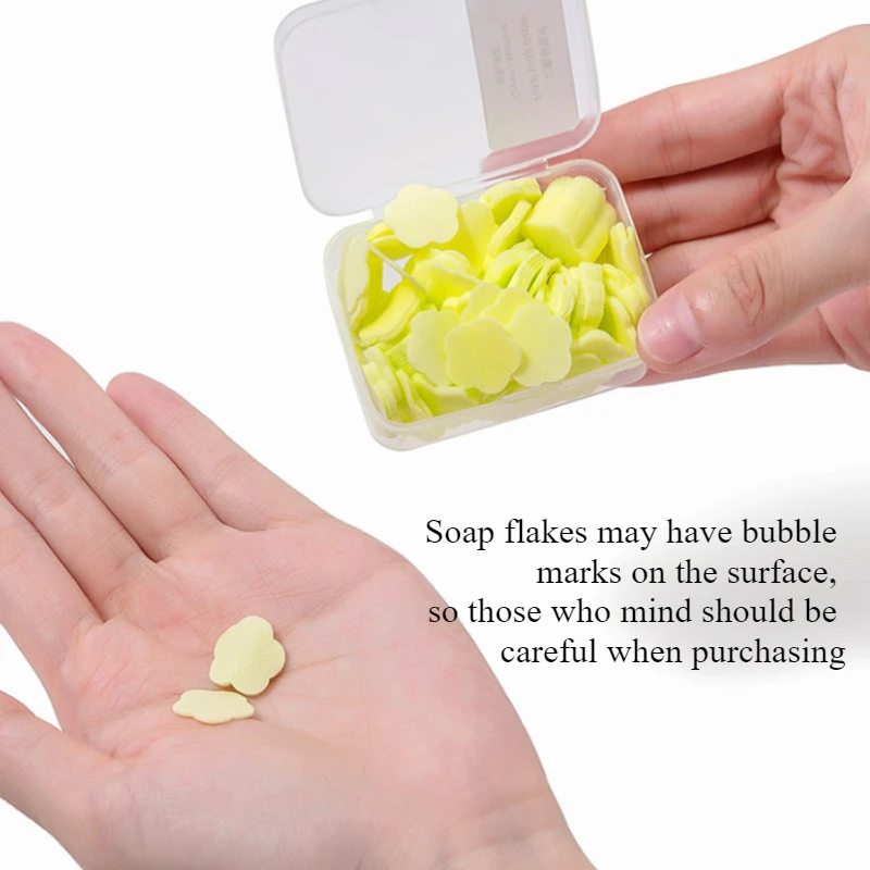 1pc Hand soap tablets Portable Maintenance Hygiene Disposable Petal shaped Outdoor activities Traveling essentials