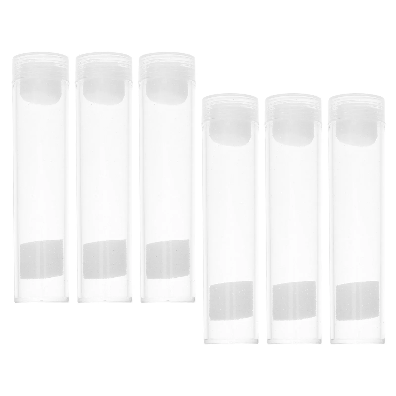 

6Pcs Clear Coin Storage Tube 19Mm Diameter Airtight Plastic Capsule for Collectors Efficient Roll Organization Portable
