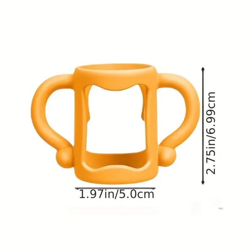 좁은 아기병용 실리콘 병 손잡이, 손쉬운 그립 손잡이, 대부분의 병을 수용할 수 있음 - BPA 프리 소프트 실리콘