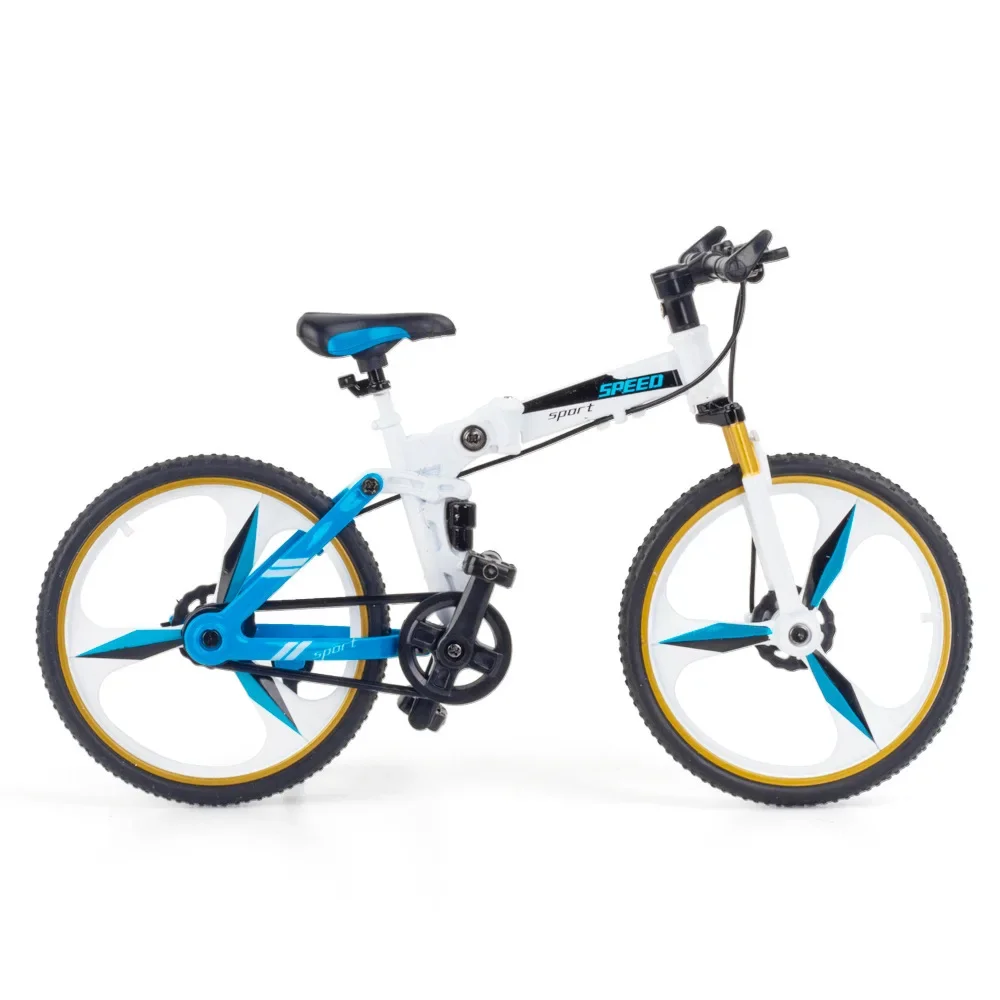 1:10 mini liga modelo de bicicleta série diecast metal dedo dobrável simulação corrida adulto coleção brinquedos para crianças