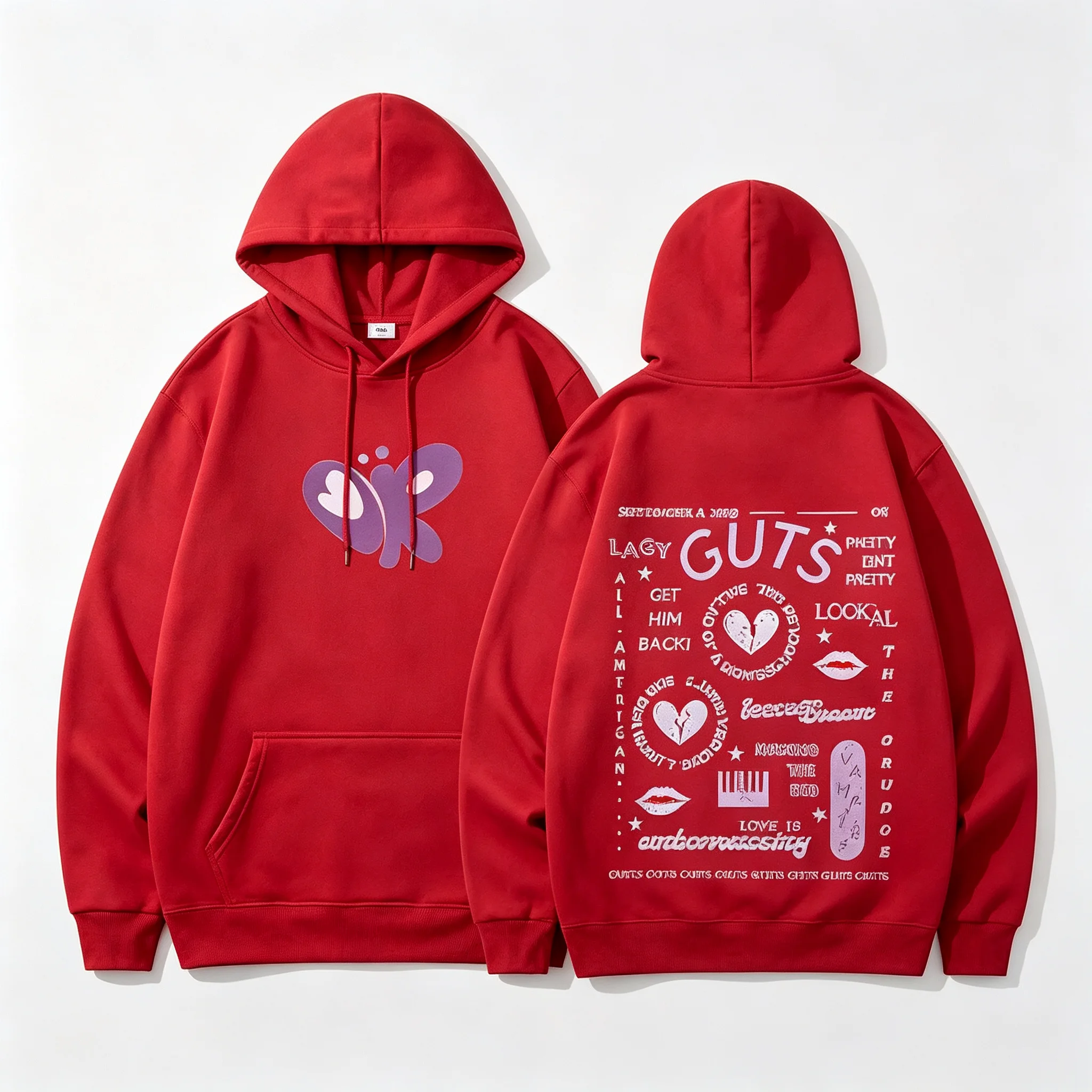 Butterfly Effect Hoodie for Men “Messy Magical” Album Collage Graphic Print Casual Cotton Pullover Long Sleeve Male Hooded Top