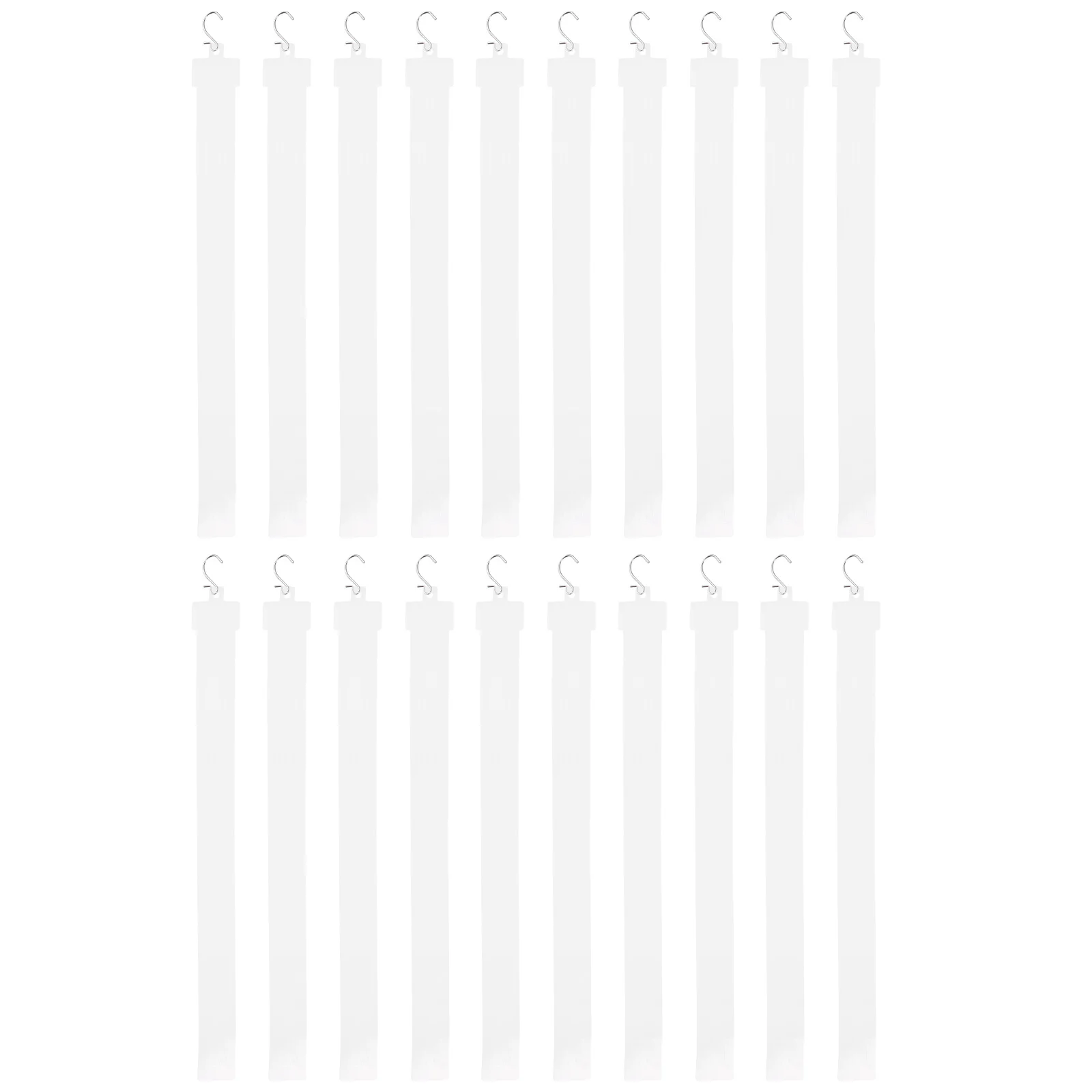 

20Pcs Plastic Merchandise Strip Thickened Hanging Bar Easy Install Display Hanger for Retail Store Shelf Extension Odorless PP