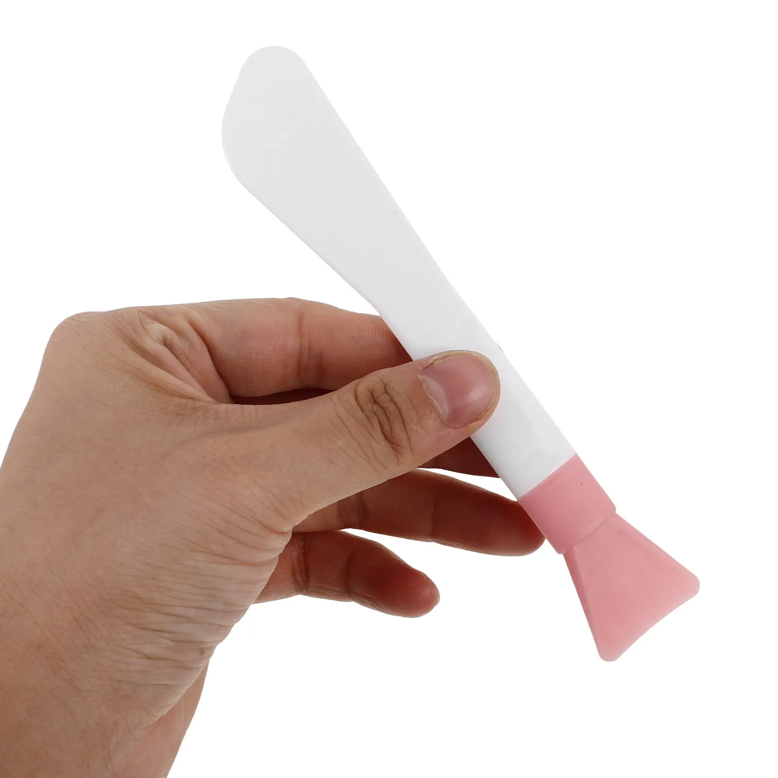 Silicone Face Mask Brush with Dual Heads for Precise Mask Application Reusable Spatula Tool Smooth Gentle on for Clay