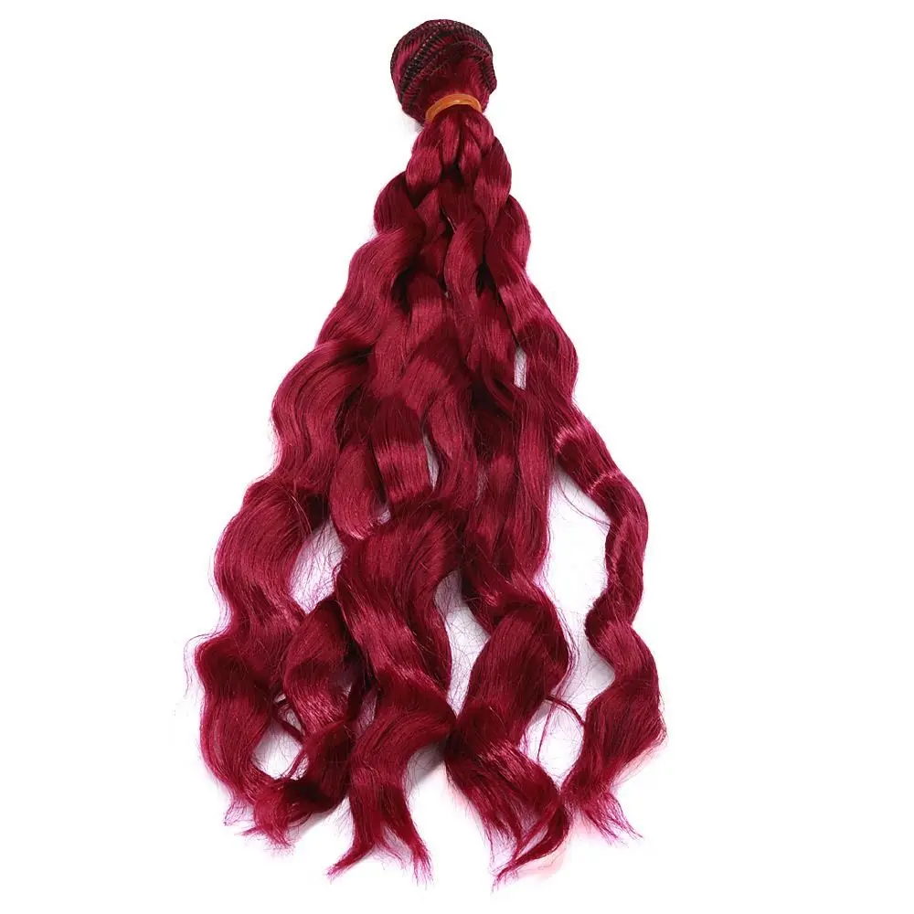 Imitação de Lã Onda Cabelo Encaracolado para Bonecas, Seda Leite, Fio para Alta Temperatura, Perucas Acessórios, 1,3, 4, 1,6, 1, 12,1 m x 20cm, Cabelo de Boneca