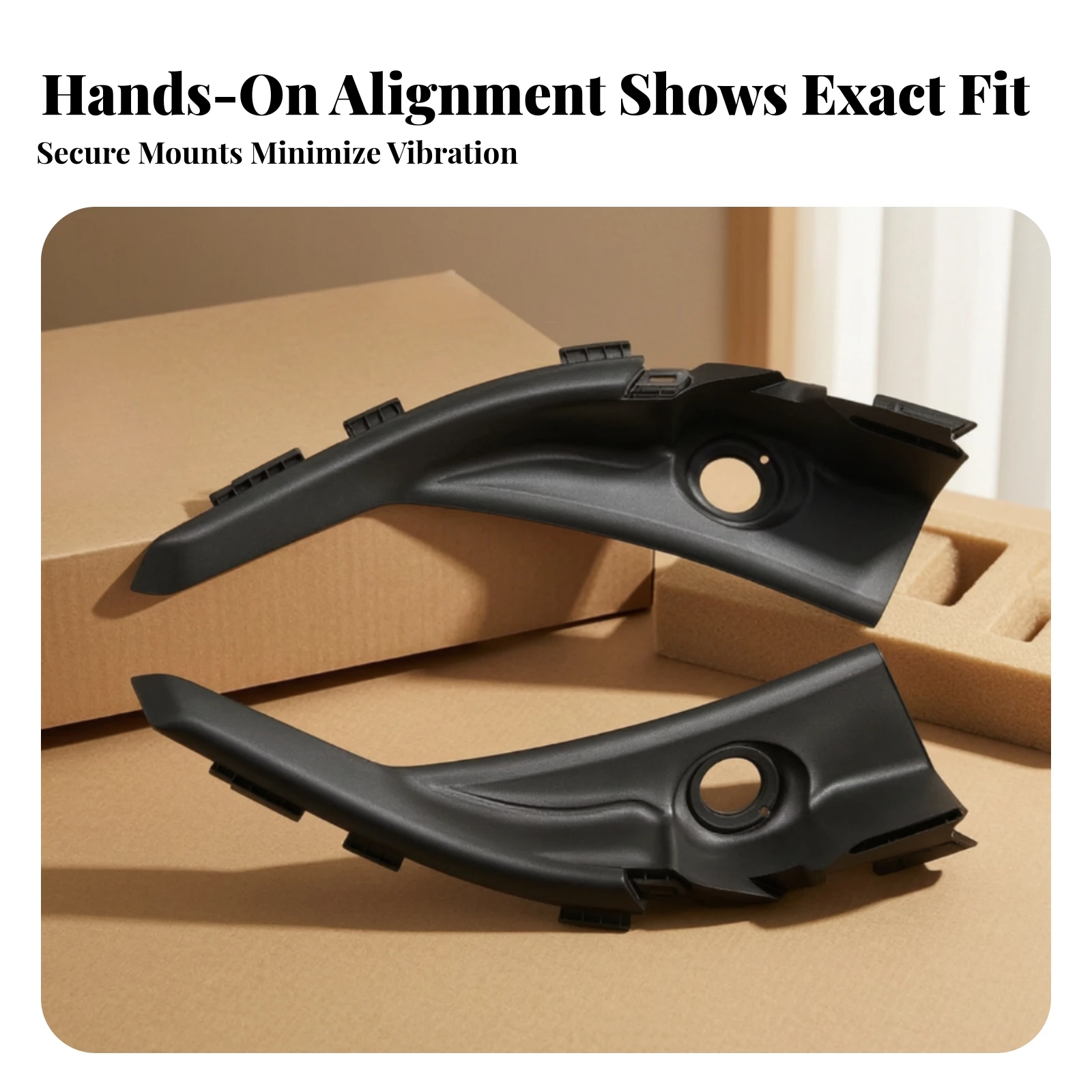 Windshield Ventilation Cowl Panels Long-Lasting Cowl Panels with Mounting Tabs Car Part Molded Wear-Resistant