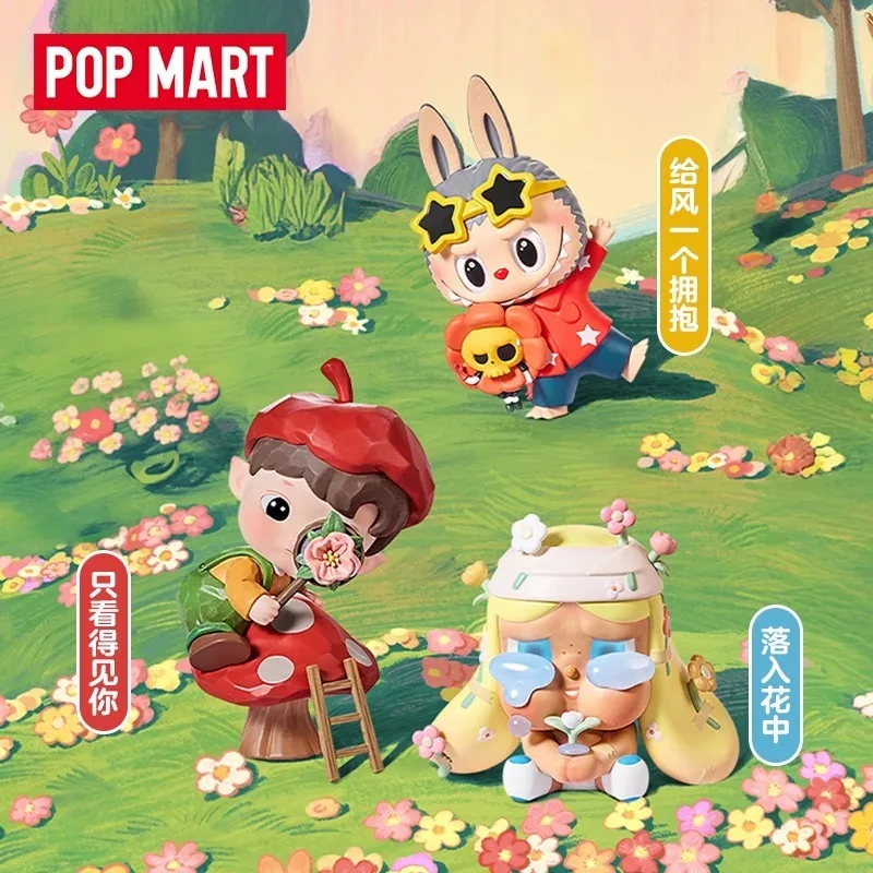 

POP MART Little Hands Holding Little Hands Series Blind Box, Skullpanda & Labubu Kawaii Collectible Figurines in Stock