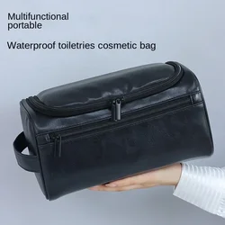 Borsa da toilette da uomo di fascia alta in PU portatile da viaggio borsa da toilette per il nuoto Fitness borsa da toilette borsa per il trucco di grande capacità