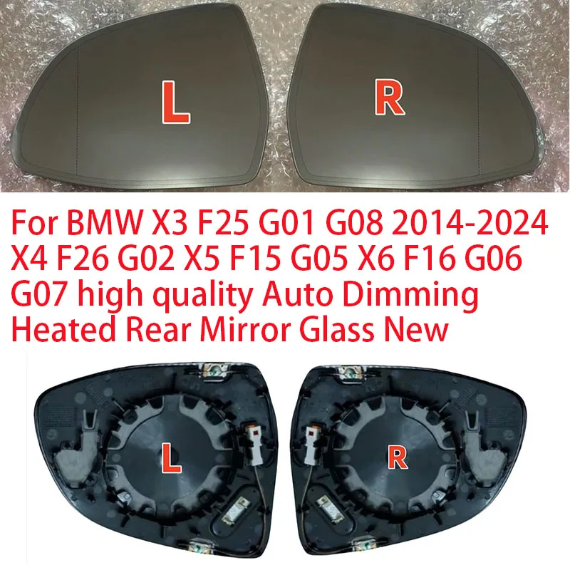 

Для BMW X3 F25 G01 G08 2014-2024 X4 F26 G02 X5 F15 G05 X6 F16 G06 G07 Высокое качество с автоматическим затемнением и подогревом заднего зеркала