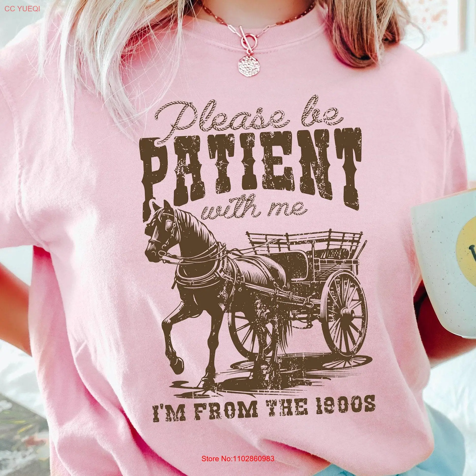 Футболка «Я из 1900-х годов», пожалуйста, будьте терпели со мной, юмор для взрослых, мем в стиле ретро, женская футболка с длинными или короткими рукавами на день рождения