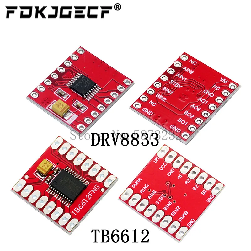 TB6612 DRV8833 Dual Motor Driver 1A TB6612FNG for Arduino Microcontroller Better than L298N