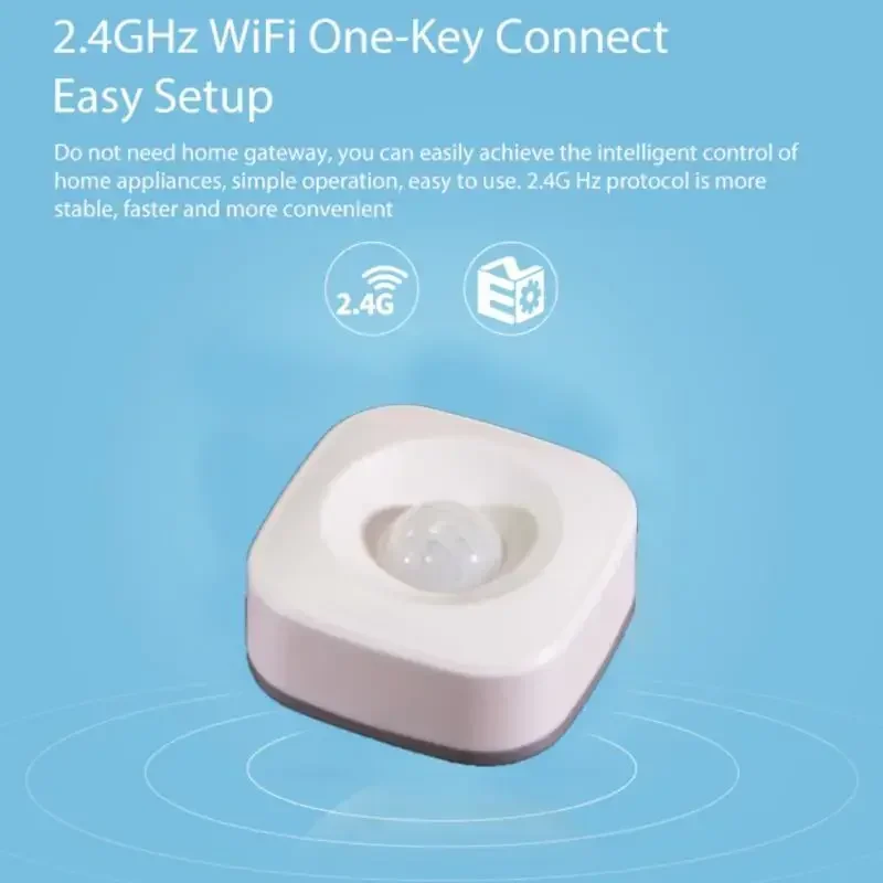 Tuya ZigBee WiFi PIR Sensor de movimiento inalámbrico detección de movimiento del cuerpo humano Detector infrarrojo alarma de seguridad para el hogar aplicación Smart Life