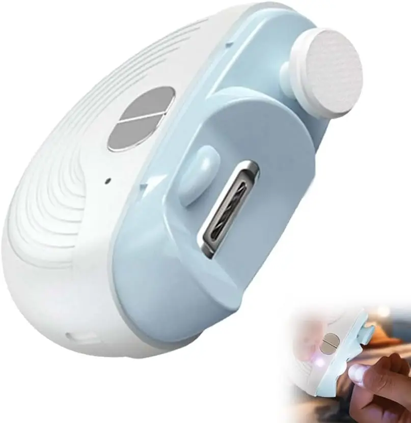 

Automatic electric nail clipper rechargeable nail trimmer 2026 new model automatic two-in-one nail trimmer with LED light