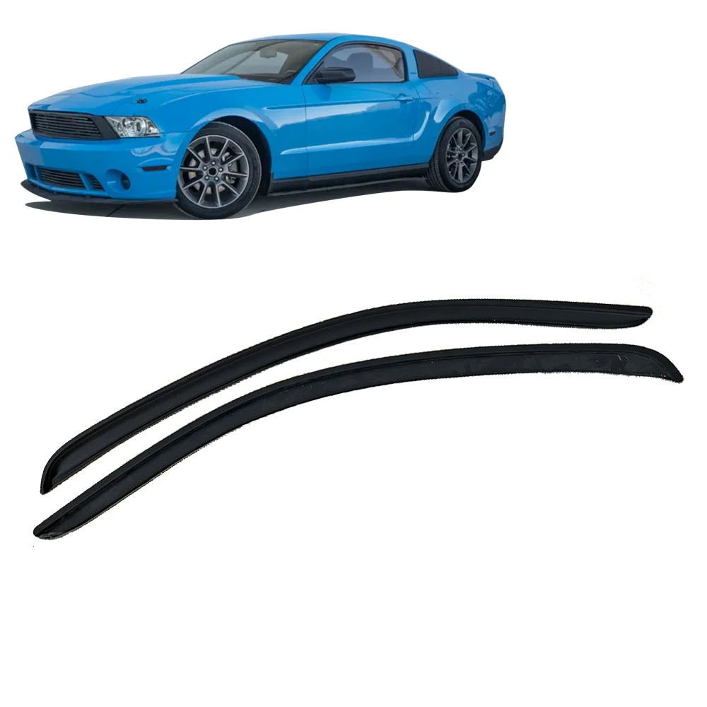 Window Visor for FORD MUSTANG S-197II 2012 2013 2014 Weathershied Door Visor Wind Sun Rain Guards Side Window Wind Deflectors