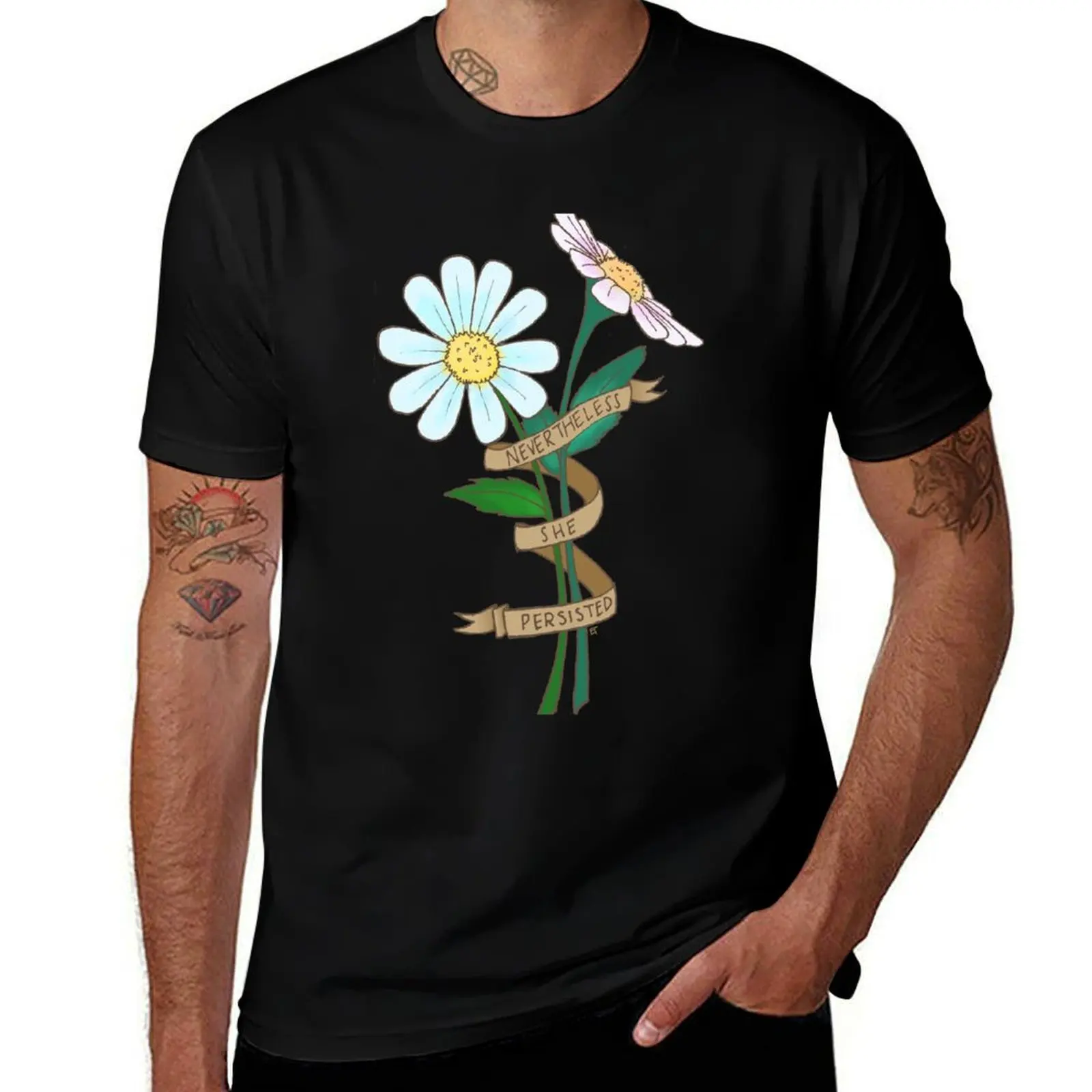 Nevertheless, she persisted. T-Shirt Anti-Fade Casual Tee Shirt