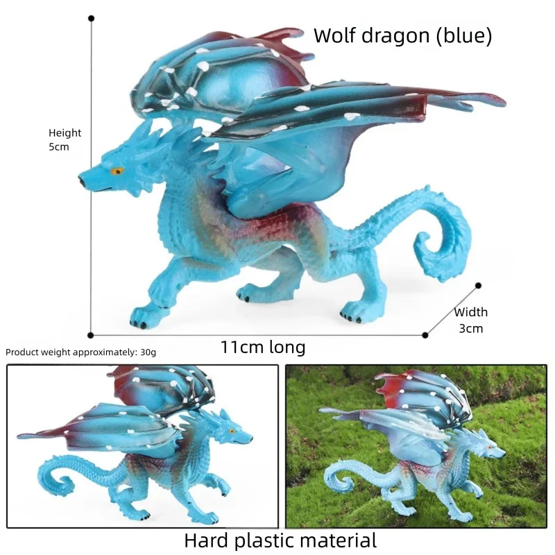 Oenux Simulierte Mythische Tiere Leuchtende Eidechse Elfe Fliegender Drache Monster-Modelle Actionfiguren Realistische Puppen Sammlerstücke Spielzeug – Detail 2