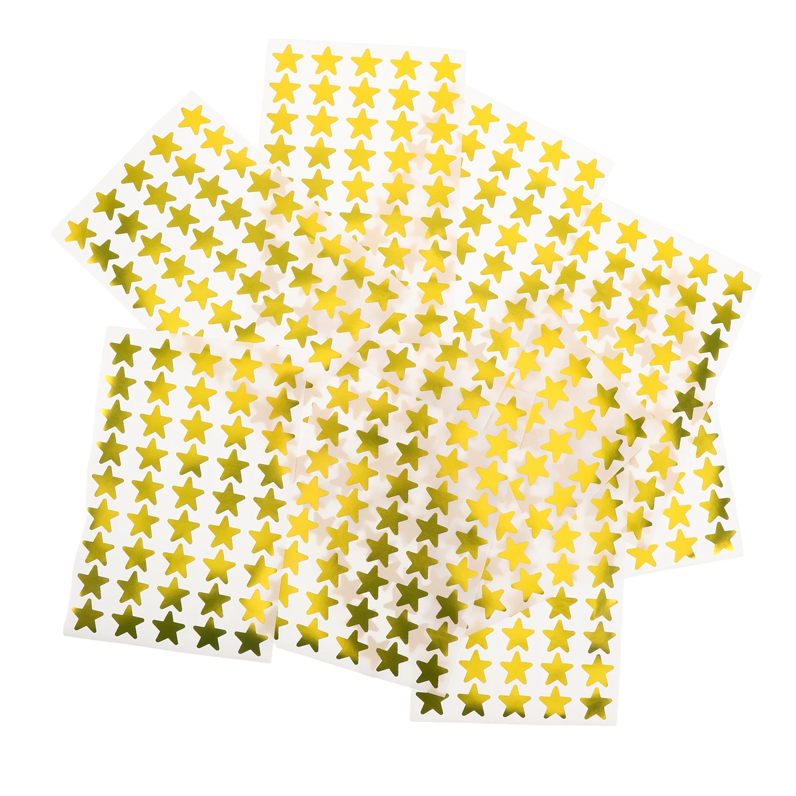 

60 Sheets Gold Star Reward Stickers Metallic Shape Bulk Kids Children Self Adhesive Longterm Shine Easy Peel Classroom Home Use
