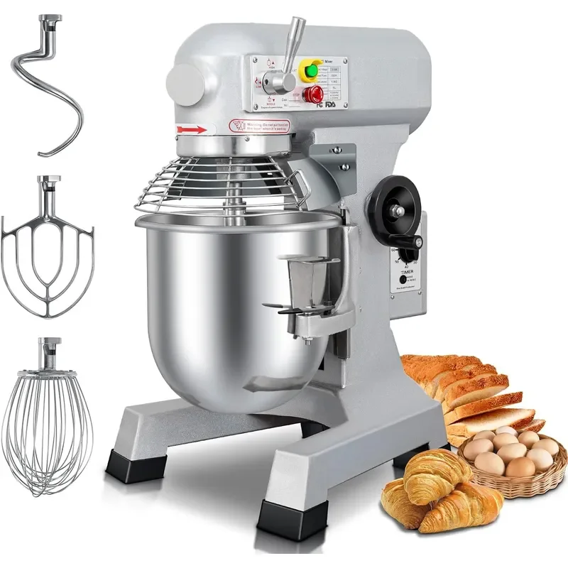 Commercial Food Mixer 15Qt Commercial Mixer with 3-Speeds 600W