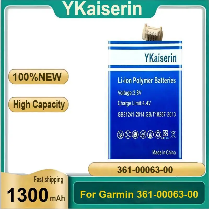 

Gps Device Accessories Battery For Garmin 361-00063-00 1300Mah Long Lasting