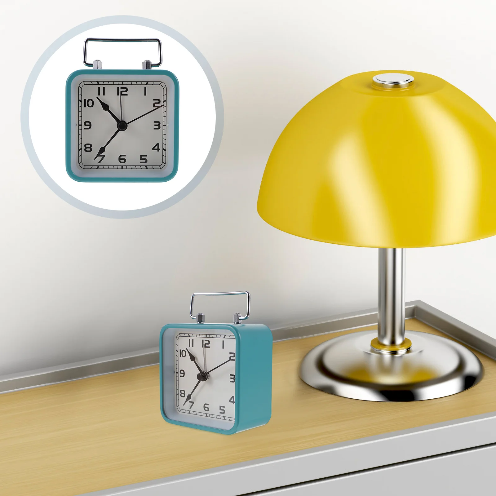 

Silent Bedside Clock Non Ticking Operated Clear Display Modern Stylish Decorative Alarm Clock for Bedrooms Adults