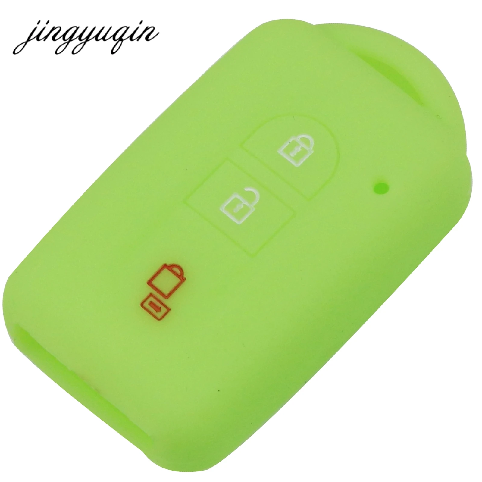 jingyuqin Car Key Silicone FOB Case Cover Skin Protect For Nissan Duke MICRA QASHQAI JUKE X-Trail NAVARA Remote keyless