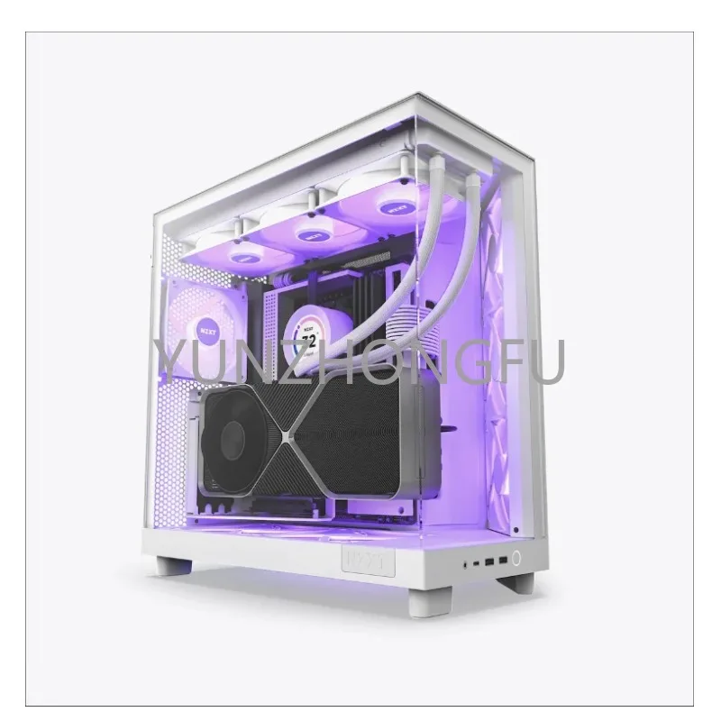 Hot Sale Computer Case H9 Flow RGB White Middle Tower Case PC Gaming CASE Middle Tower