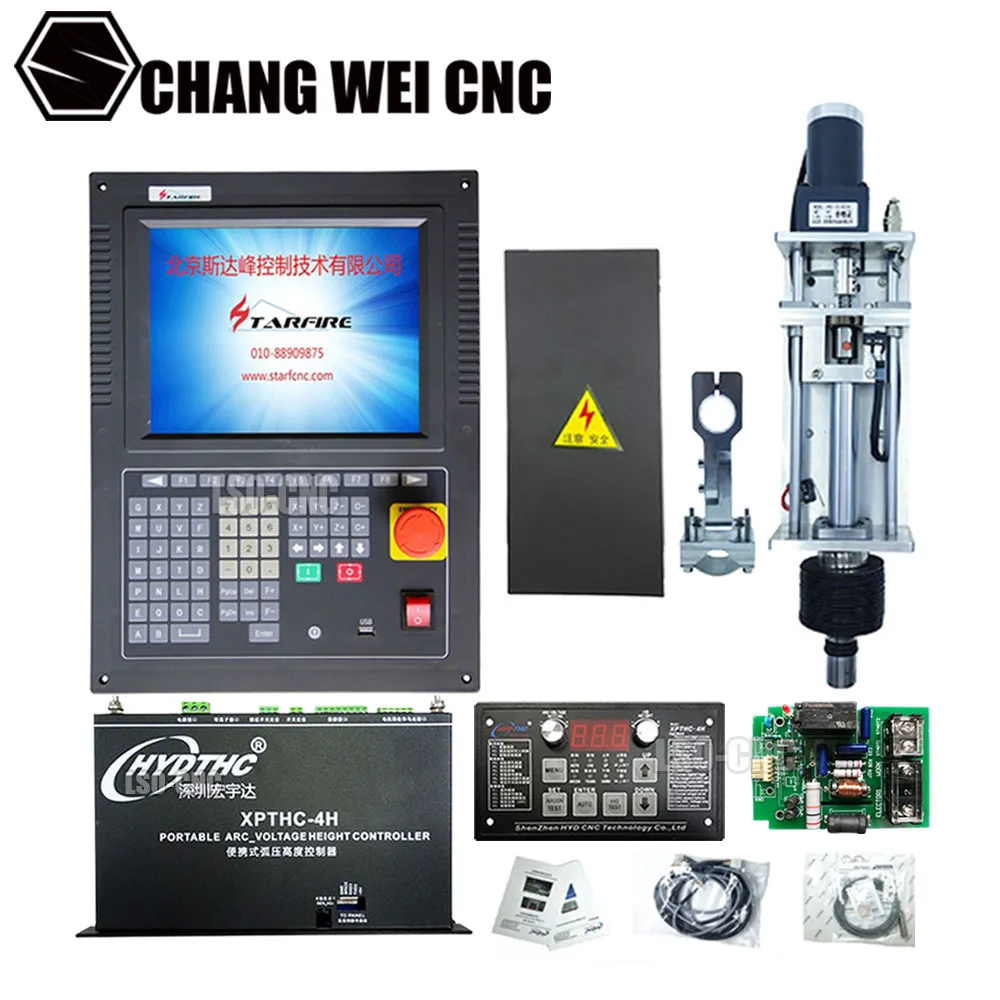 

Cnc Controller Sf2300s With Lifter Stroke 130mm/xpthc-4h Arc Voltage Height Controller For Flame Plasma Power Cutting Machine