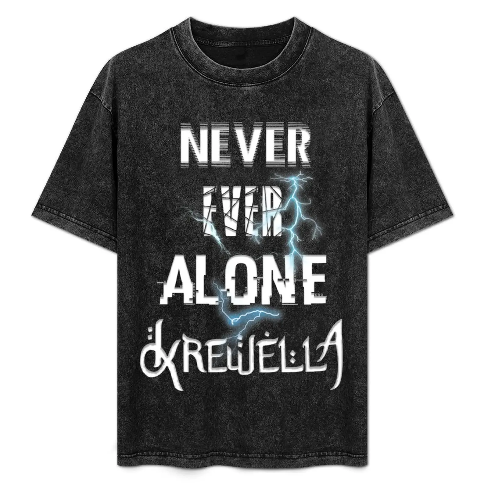 Krewella - Lights & Thunder Lyric T-Shirt Big and Tall Casual T-Shirt