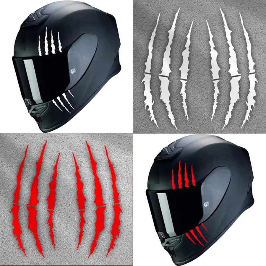 

Motorcycle Helmet Stickers Monster Claw Scratches Stripe Waterproof DIY Refit Motorbike Fuel Tank Fender Car Body Sticker
