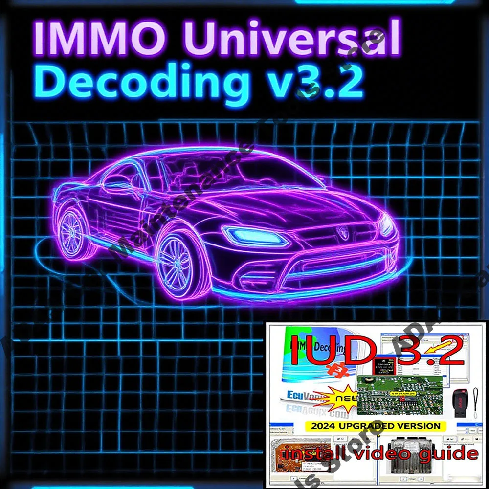 Latest IMMO Universal Decoding 3.2 New obd2 scanner with free keygen Car diagnostic software link EcuVonix 3.2 Unlimited Crack