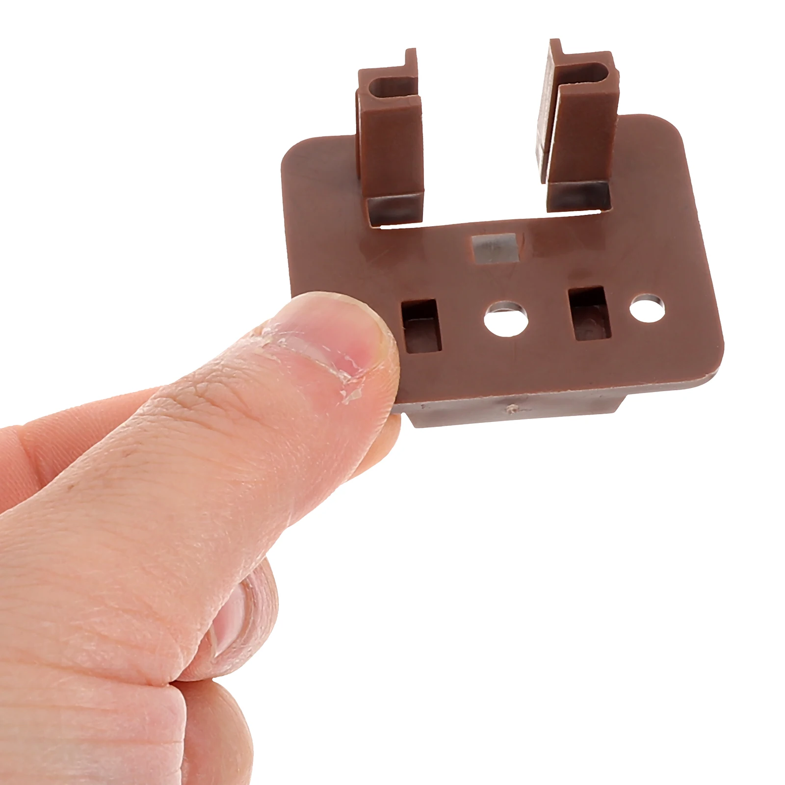

5 Sets Plastic Drawer Slide Replacement Kit Brown Center Mount Track Guide For Dressers Nightstands Furniture High Load Capacity