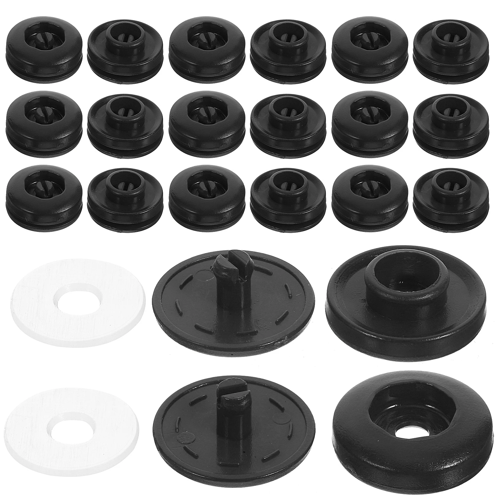 

100 set 100 Sets Snap Buttons For Clothes Clothes Buttons Snap Fasteners Red Plastic DIY Crafting Shirt Clothing Accessories