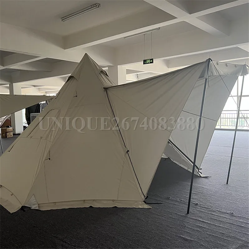 

Outdoor Oxford Pyramid Tent, Family Party Camping Tent, 150D