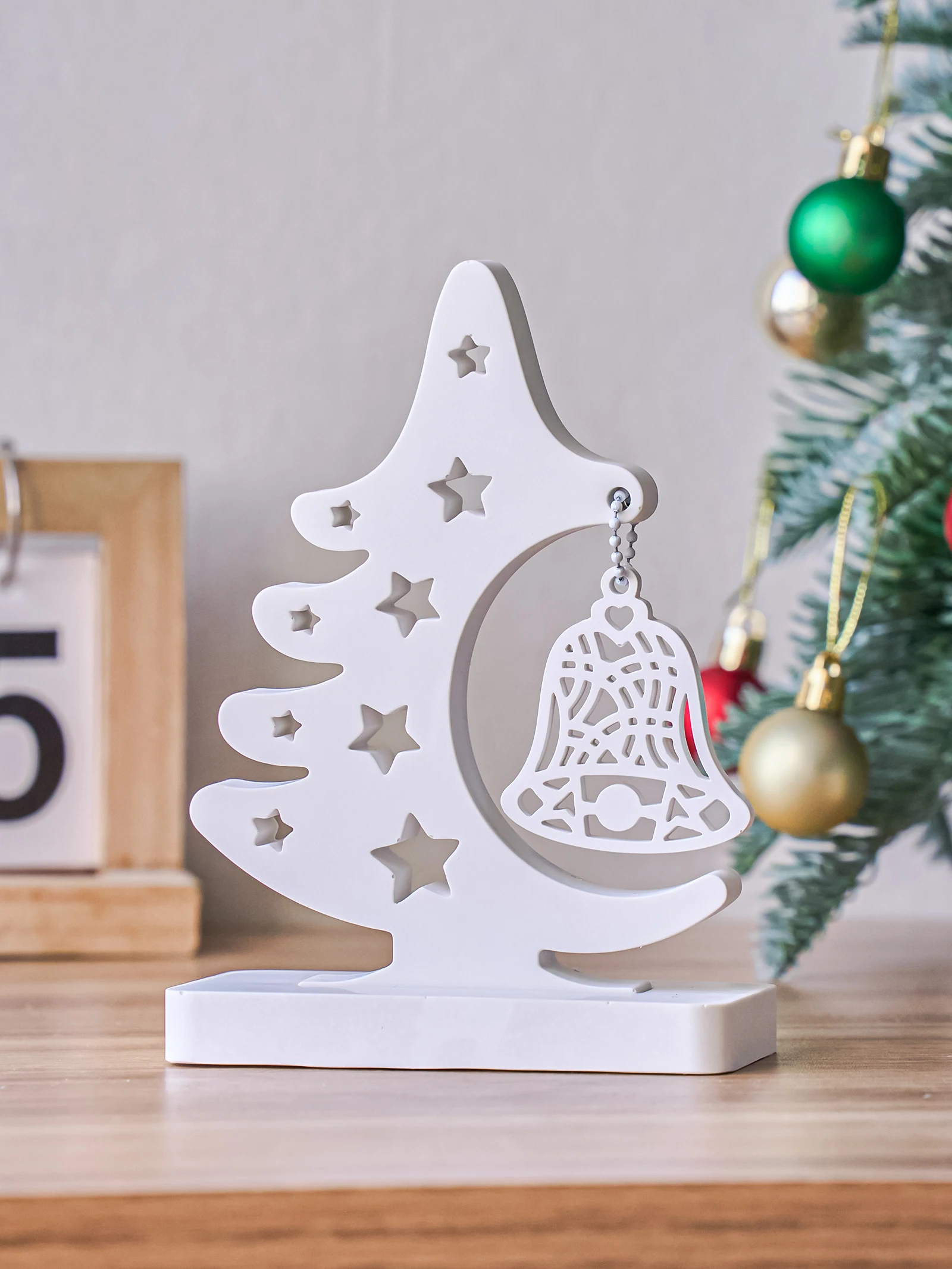 لتقوم بها بنفسك شجرة عيد الميلاد زخرفة قالب من السيليكون ندفة الثلج جرس الجص الاسمنت الحرفية قالب الراتنج قوالب الصب ديكور للطاولات المنزل الهدايا #1