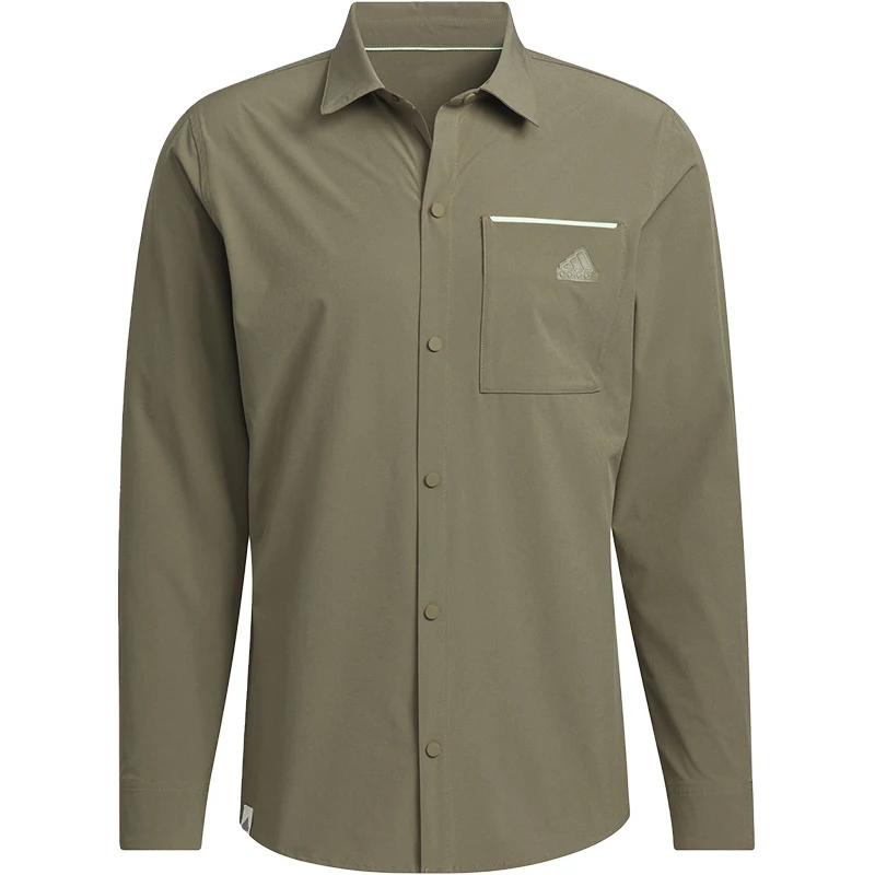 قميص أديداس الرسمي الأصيل الجديد للرجال بأكمام طويلة وقصة ضيقة JE8599