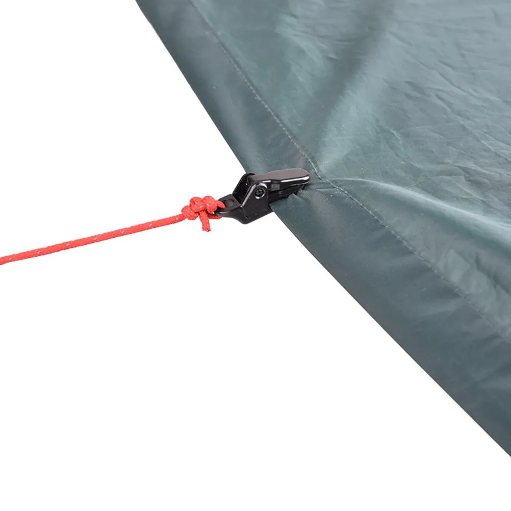 

10Pcs Strong Grip Tent Clamp Set Exquisite Barb Design Instant Anchor Point for Bungee Cord Rope Tarp Canvas Outdoor Camping