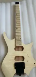 Blank Headless Electric Guitar, Unfinished,Professional Luthier,DIY Guitar Kit, Body,Neck, Bridge, Top Nut, Pickguard, Brand New