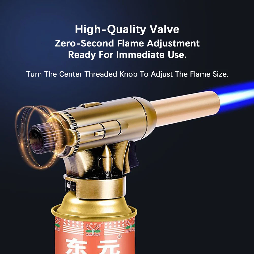 

Цельнометаллическая бутановая горелка с удлиненной медной трубкой 1300р. ℃ Пламенный пистолет для барбекю, медный алюминиевый паяльный инструмент, горелка для сжиженного пропана