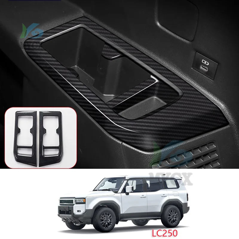 

For Toyota Land Cruiser 250 Prado Lc250 2024 2025 The interior of the third drain cup decorative frame LC250