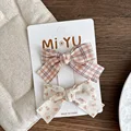 6-Orange pink bow