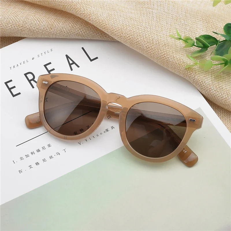 

Sun glasses Cary Grant Polarized Sunglasses Men Women Driving Shades Male OV5413 Vintage Round Sun Glasses Oculos De Sol