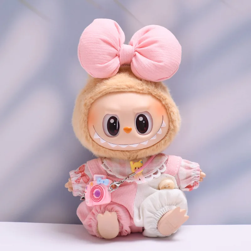 Trendy Casual Suit for 17cm Labubu Outfit Mini Doll’s Clothes Multi Style Ropa Labubu Cute Doll Accessories