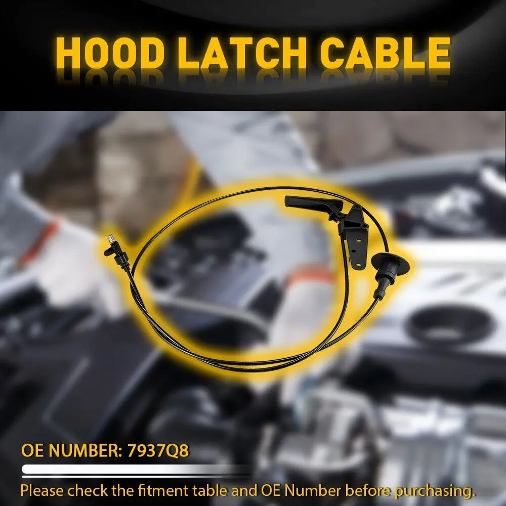 7937Q8 Front Bonnet Release Cable With Latch For Peugeot Partner Mk2)& Partner For Citroen Berlingo Mk2 2008-2019 Auto Tools YQ5