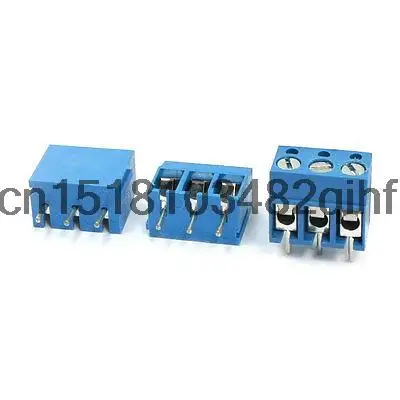 5mm Pitch 3-Pin 3-Position Pluggable Type PCB Screw Terminal Block 3Pcs