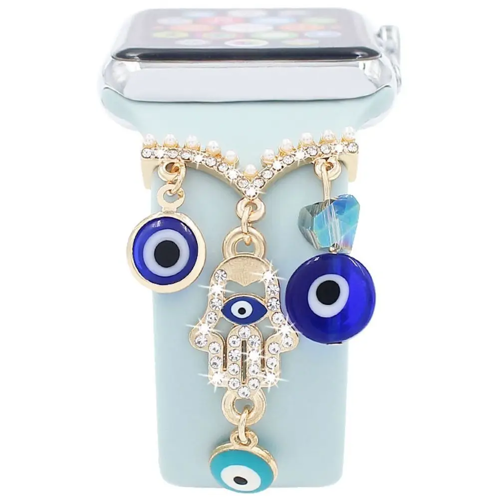New Strap Watch Band Ornament Accessories Chain Decorative Ring Creative Fashion Wristbelt Charms for Apple Watch Band