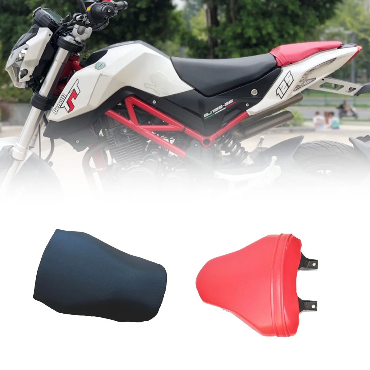 

Motorcycle Seat Original Seat Front and rear original seat cushions new black retro For Benelli BJ125-3E TNT125