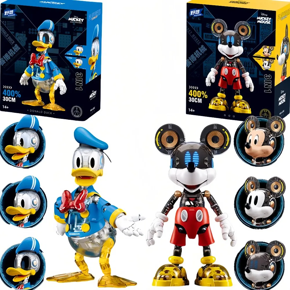 

Disney Mickey Donald Duck Action Figures Toy Set Game Accessories PVC Model Statue Anime Figuras Desktop Decor Toys kids gifts